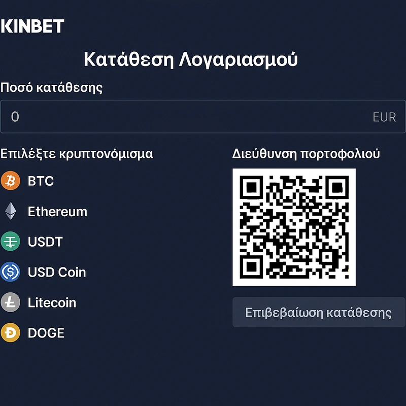 kinbet crypto page